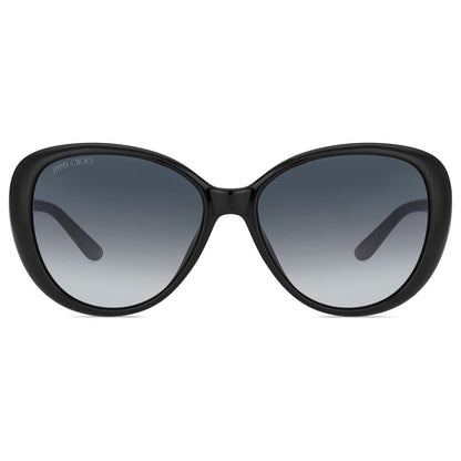 Lunettes de soleil injectées noires Jimmy Choo