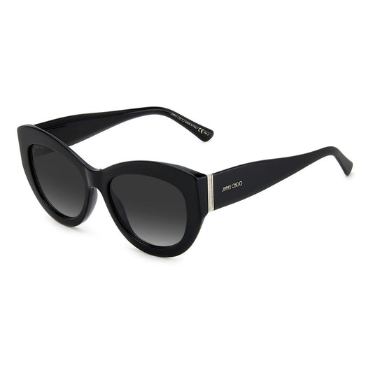 Lunettes de soleil Jimmy Choo en acétate noir