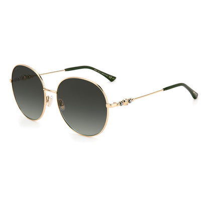 Lunettes de soleil Jimmy Choo en acier inoxydable vert