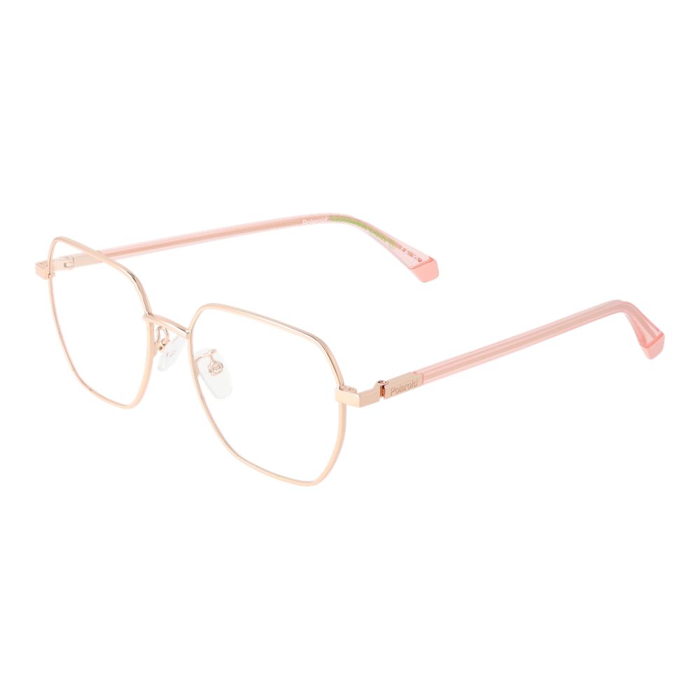 Polaroid Gold Women Glasses Frame - Stylish Eco-Friendly Design
