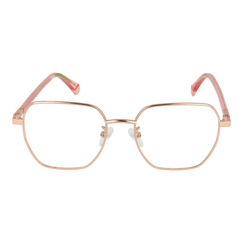 Polaroid Gold Women Glasses Frame - Stylish Eco-Friendly Design