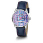Guess Blauw Leren Horloge