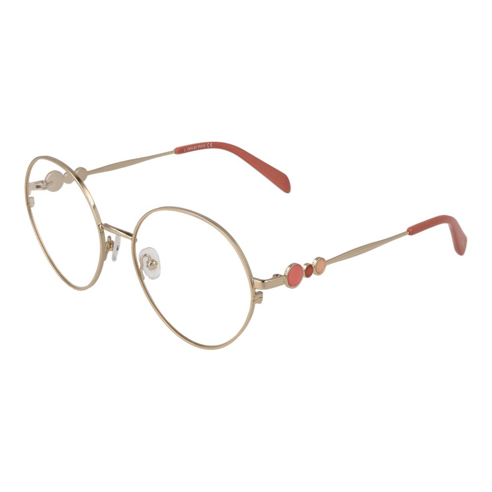 Emilio Pucci Gold Women Glasses Frame - Élégance et Style