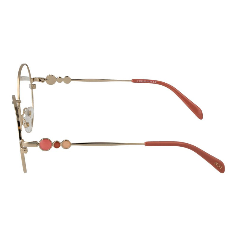 Emilio Pucci Gold Women Glasses Frame - Élégance et Style