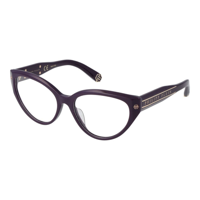 Philipp Plein Purple Women Glasses Frame - Cat Eye Style