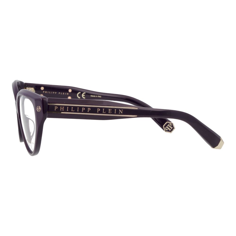 Philipp Plein Purple Women Glasses Frame - Cat Eye Style