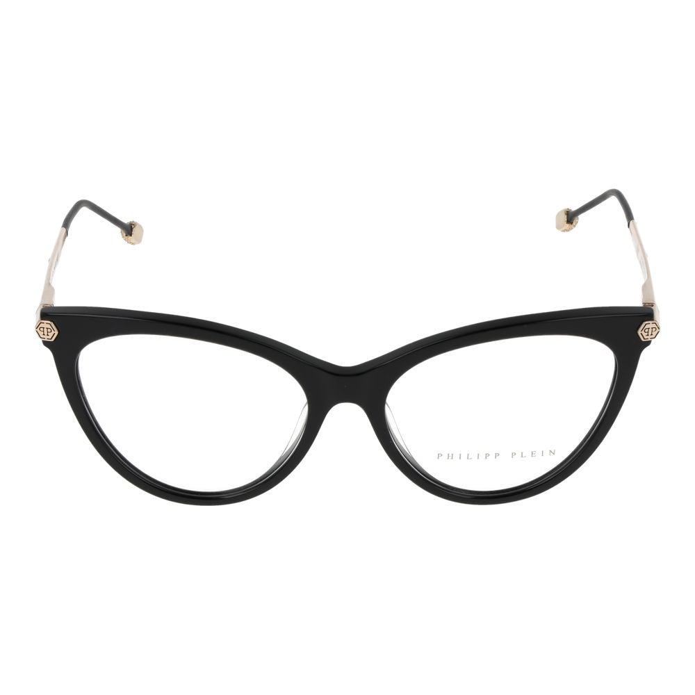 Philipp Plein Black Women Glasses Frame - Cat Eye Elegance