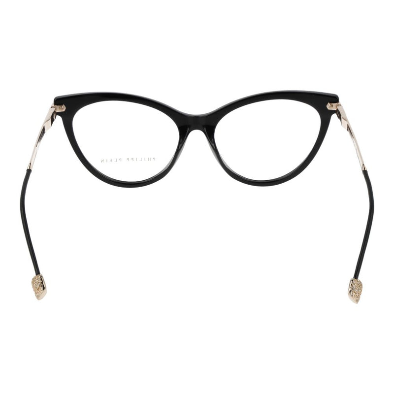 Philipp Plein Black Women Glasses Frame - Stylish Cat Eye Design