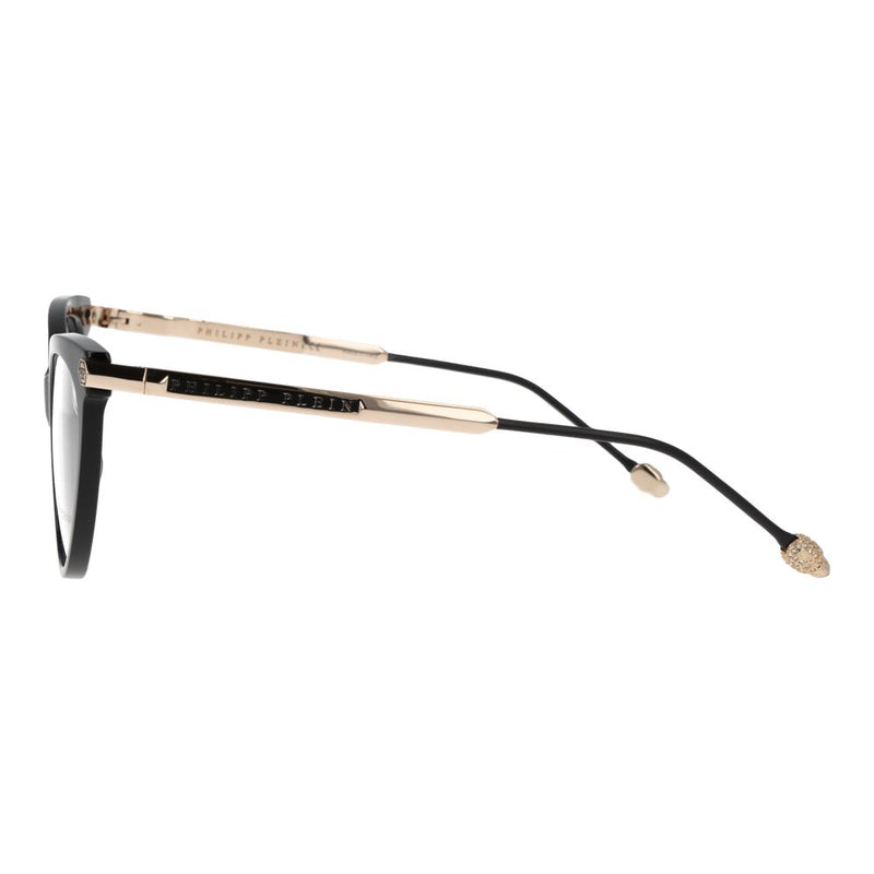 Philipp Plein Black Women Glasses Frame - Stylish Cat Eye Design