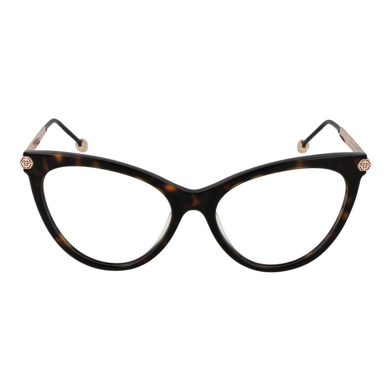 Philipp Plein Brown Cat Eye Glasses Frame for Women
