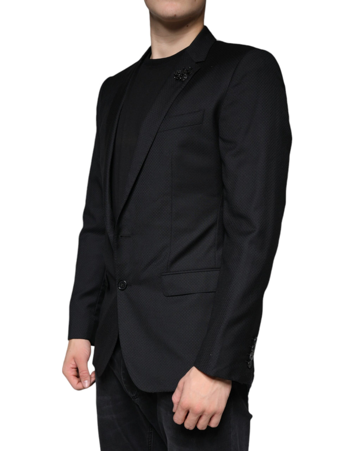 Dolce &amp; Gabbana Blazer à simple boutonnage noir MARTINI Bee