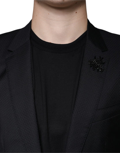 Dolce &amp; Gabbana Zwarte MARTINI Bee Enkellaags Blazer