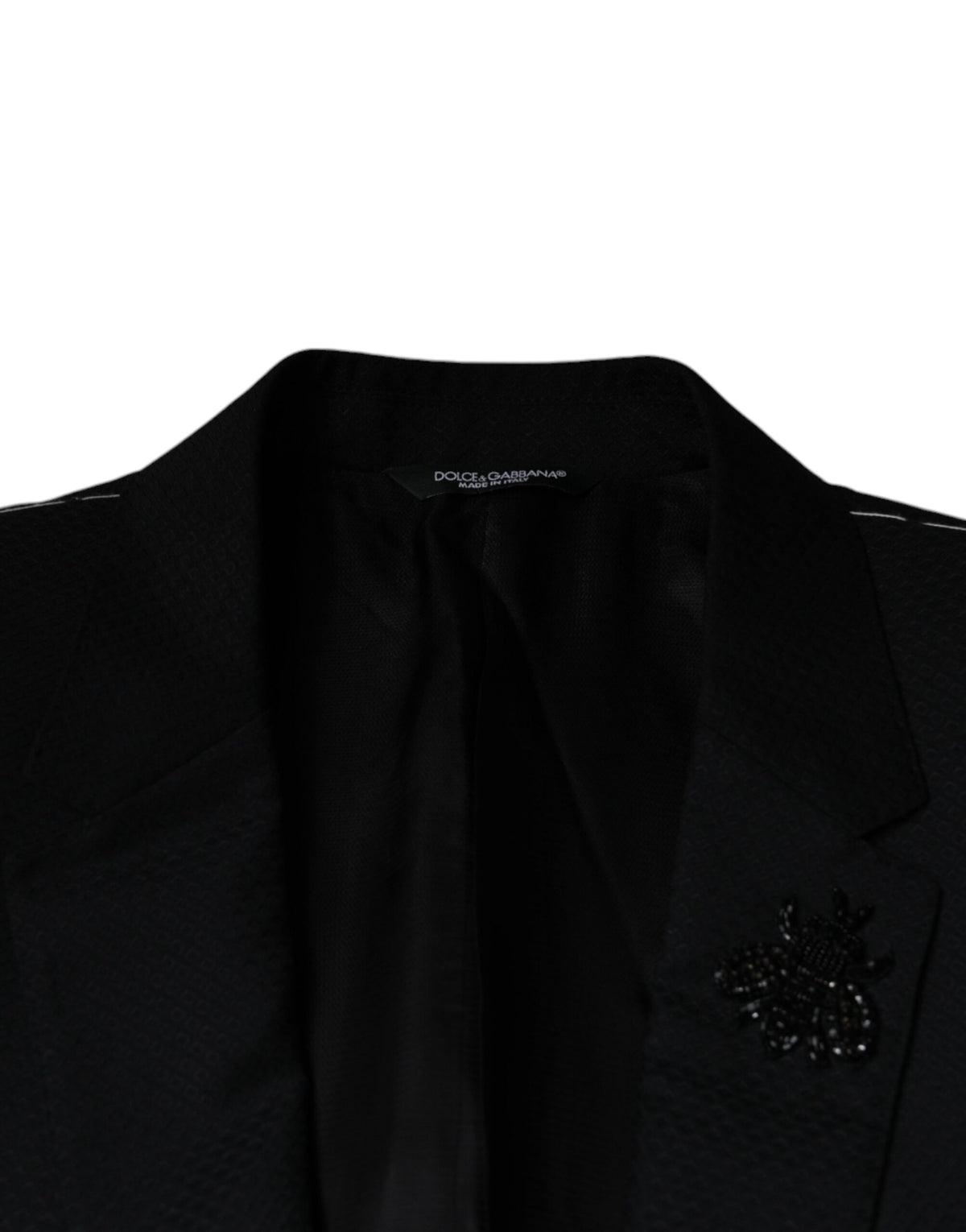 Dolce &amp; Gabbana Blazer à simple boutonnage noir MARTINI Bee
