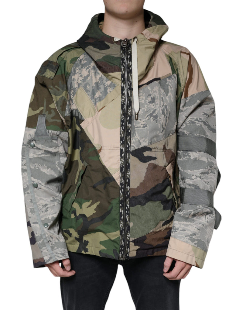 Dolce & Gabbana camouflage jas met capuchon en ritssluiting in verschillende kleuren