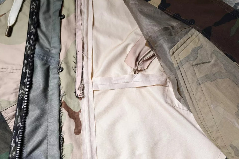 Dolce & Gabbana camouflage jas met capuchon en ritssluiting in verschillende kleuren