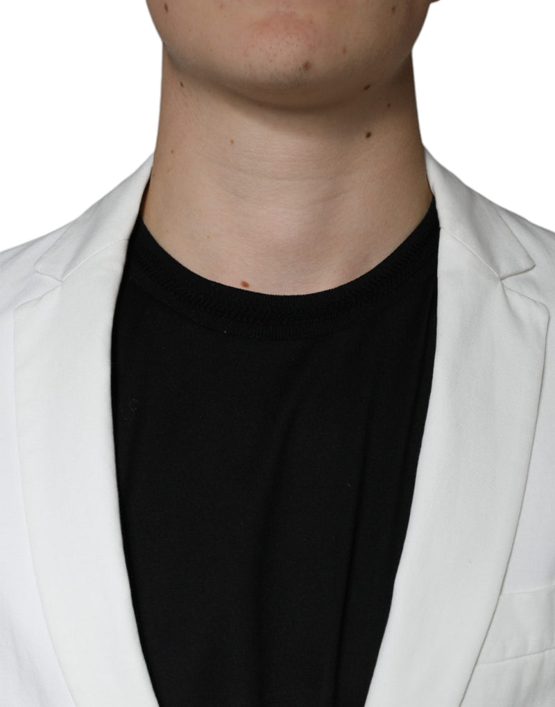 Dondup wit, enkelgeknopt, eenknoopsvest, formele blazer