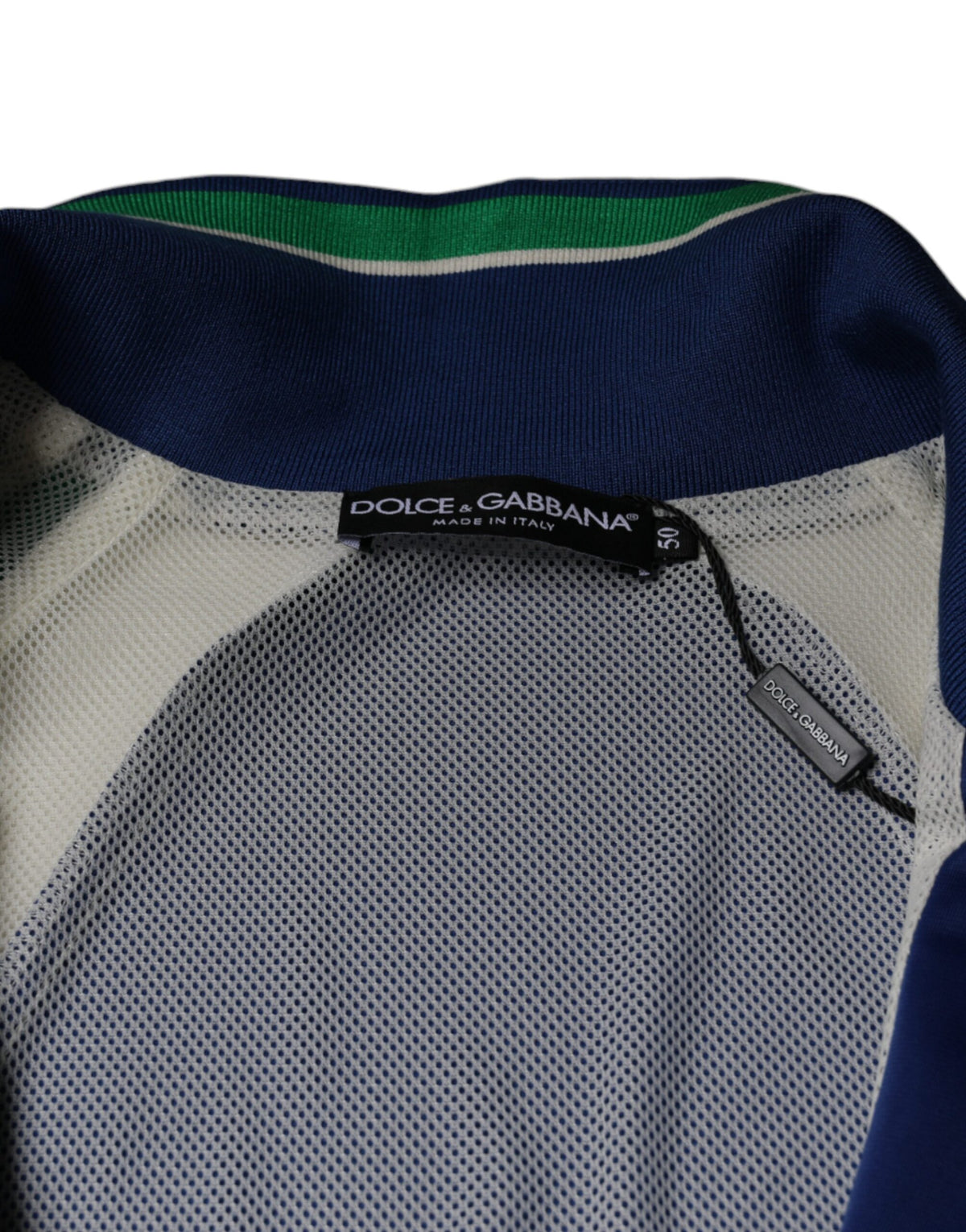 Veste bomber à fermeture éclair intégrale en polyester multicolore de Dolce & Gabbana