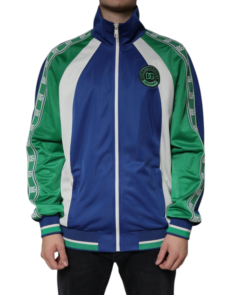 Veste bomber à fermeture éclair intégrale en polyester multicolore de Dolce & Gabbana
