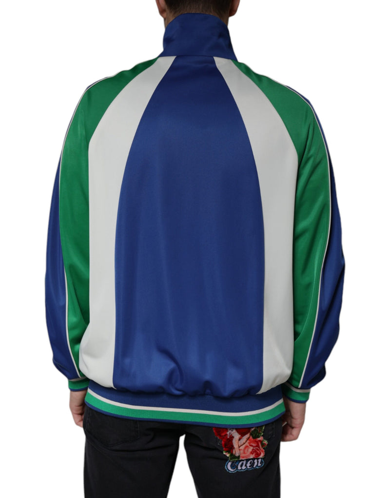 Veste bomber à fermeture éclair intégrale en polyester multicolore de Dolce & Gabbana