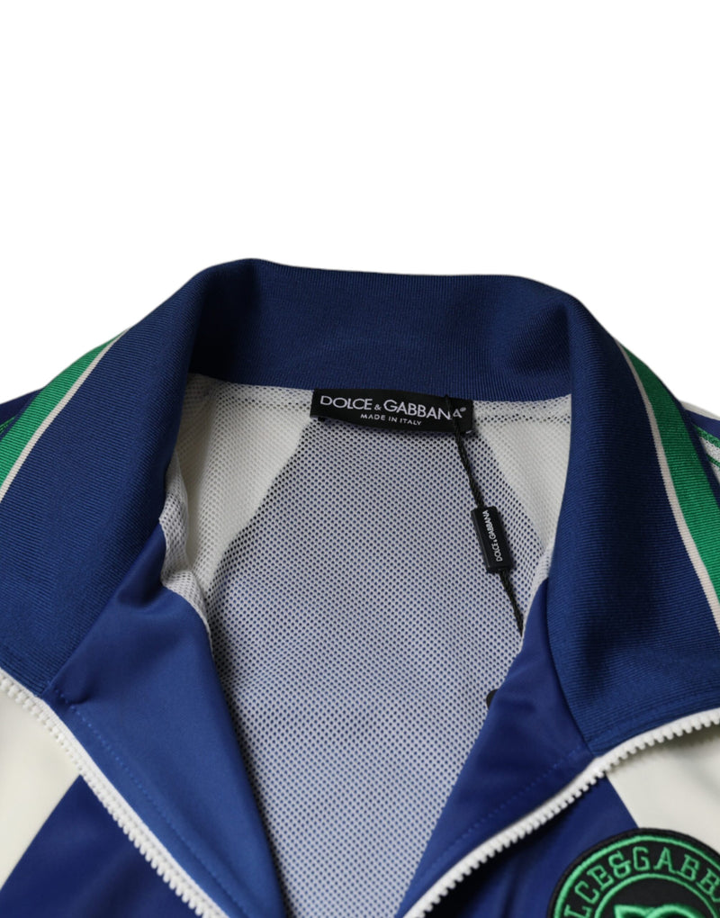 Veste bomber à fermeture éclair intégrale en polyester multicolore de Dolce & Gabbana