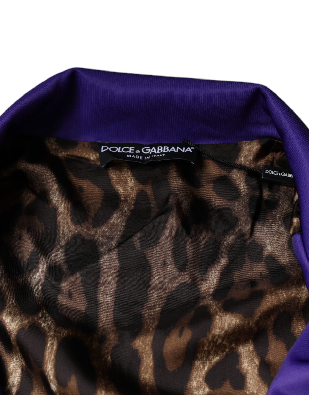 Veste bomber à fermeture éclair violette Dolce & Gabbana, année du cochon.