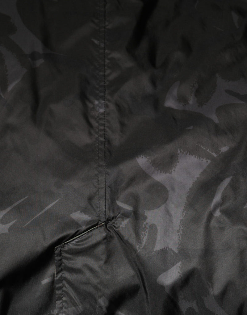 Veste à col montant multicolore à motif camouflage de Dolce & Gabbana