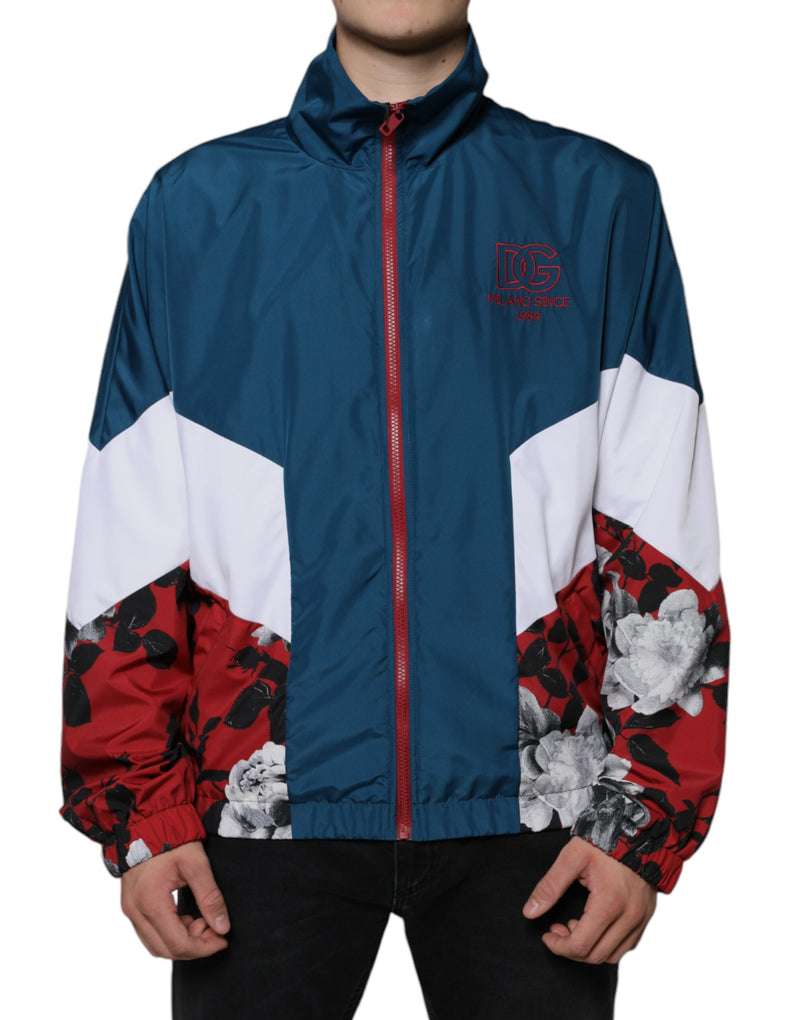 Veste à fermeture éclair multicolore en polyester de Dolce & Gabbana