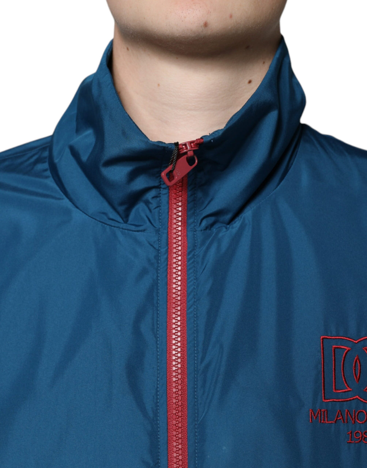 Veste à fermeture éclair multicolore en polyester de Dolce & Gabbana