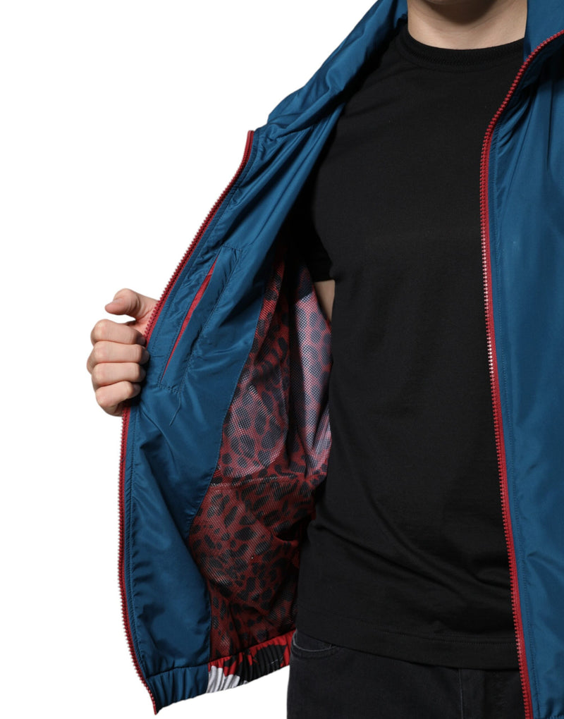 Veste à fermeture éclair multicolore en polyester de Dolce & Gabbana