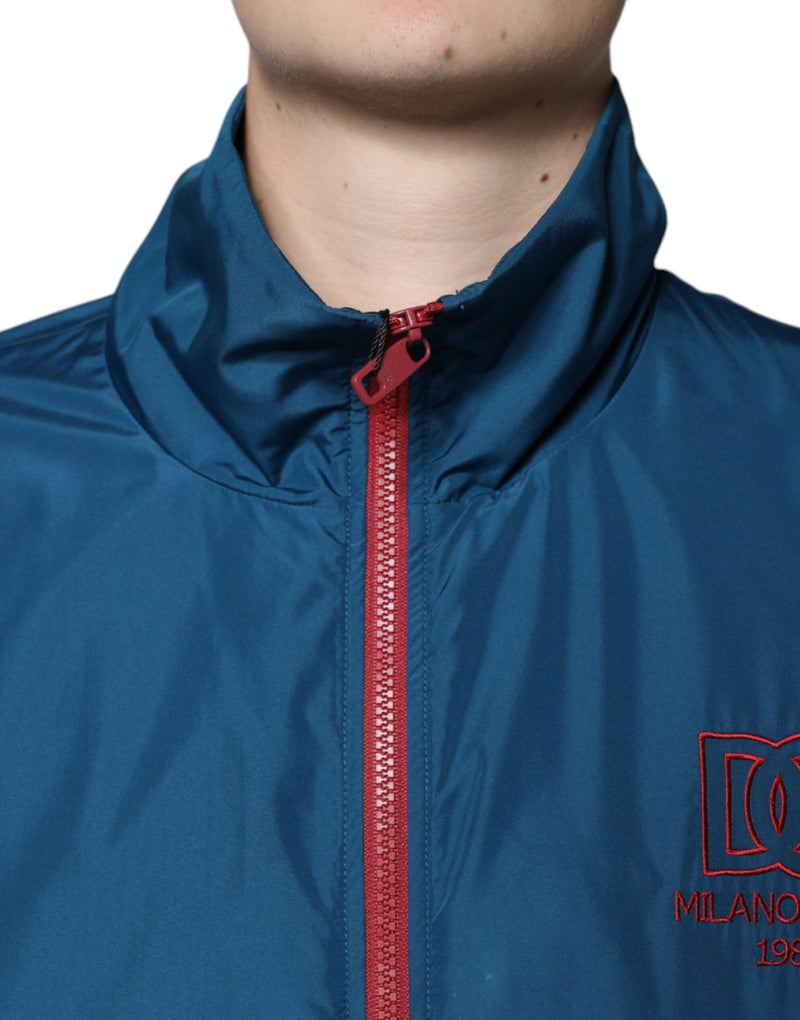 Veste à fermeture éclair multicolore en polyester de Dolce & Gabbana