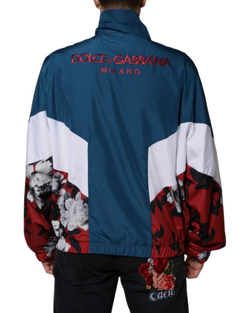 Veste à fermeture éclair multicolore en polyester de Dolce & Gabbana