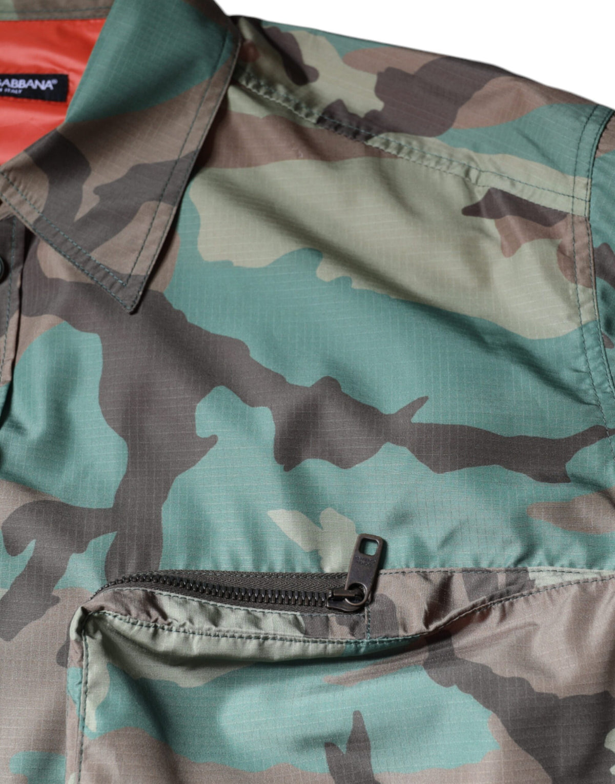 Chemise à boutons à motif camouflage multicolore de Dolce &amp; Gabbana