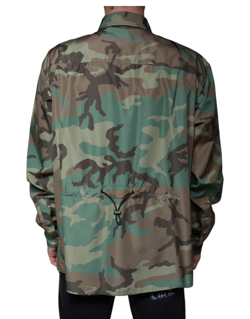 Dolce &amp; Gabbana Multicolour Camouflage Overhemd met Knopen
