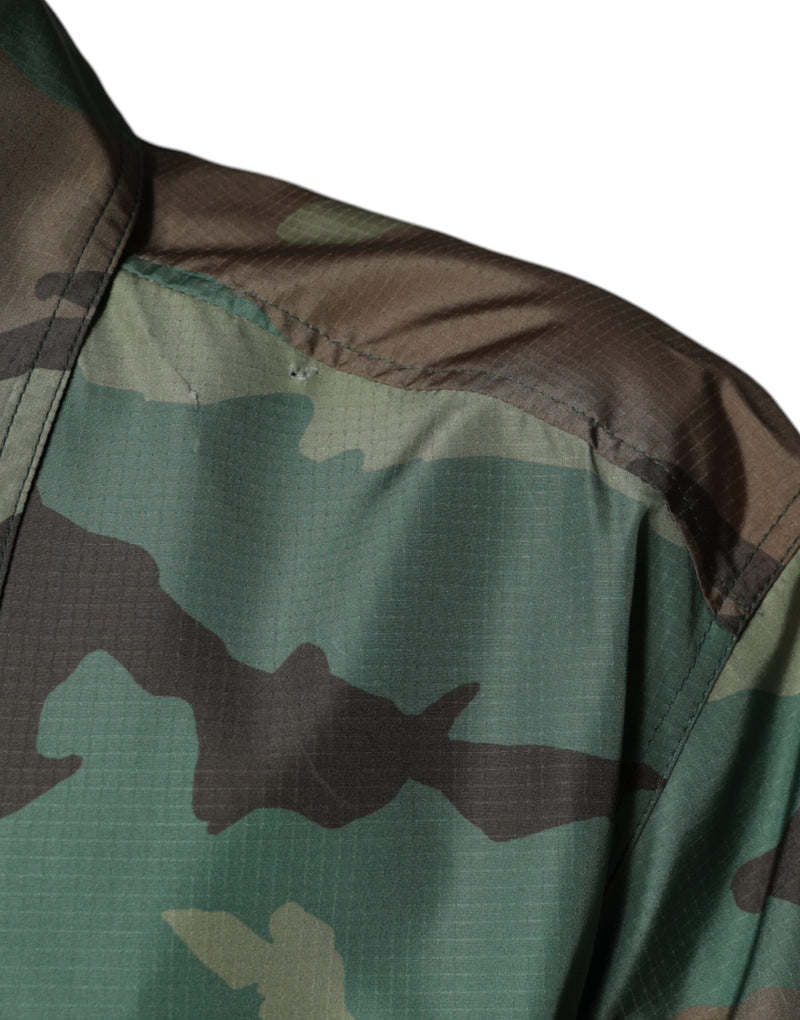 Dolce &amp; Gabbana Multicolour Camouflage Overhemd met Knopen