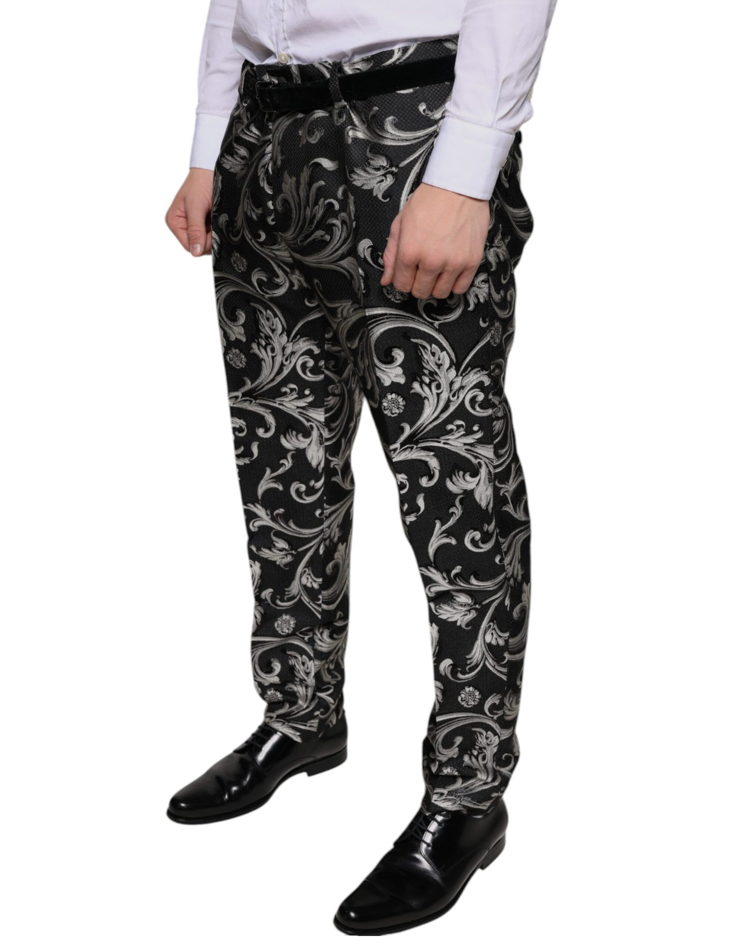 Dolce &amp; Gabbana Zwarte Jacquard Skinny Broekjurk