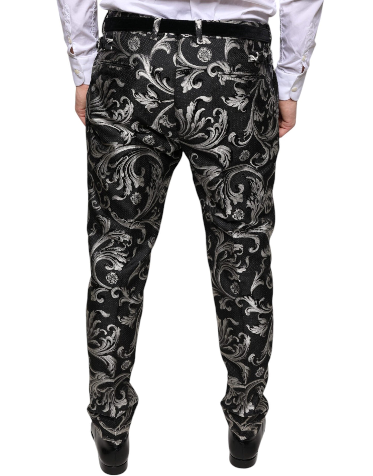 Dolce &amp; Gabbana Zwarte Jacquard Skinny Broekjurk