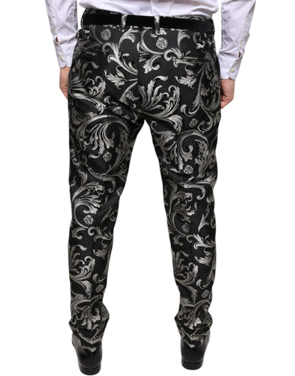 Dolce &amp; Gabbana Zwarte Jacquard Skinny Broekjurk
