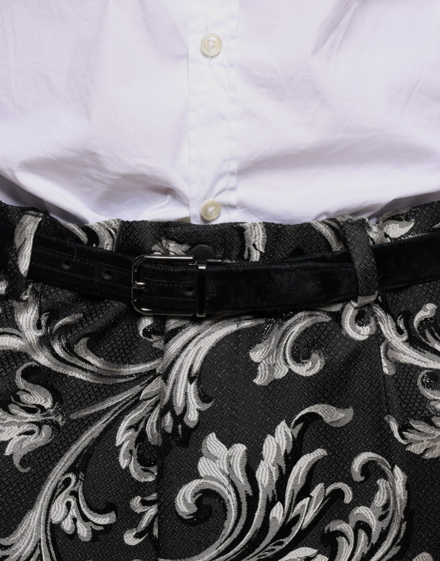 Dolce &amp; Gabbana Zwarte Jacquard Skinny Broekjurk