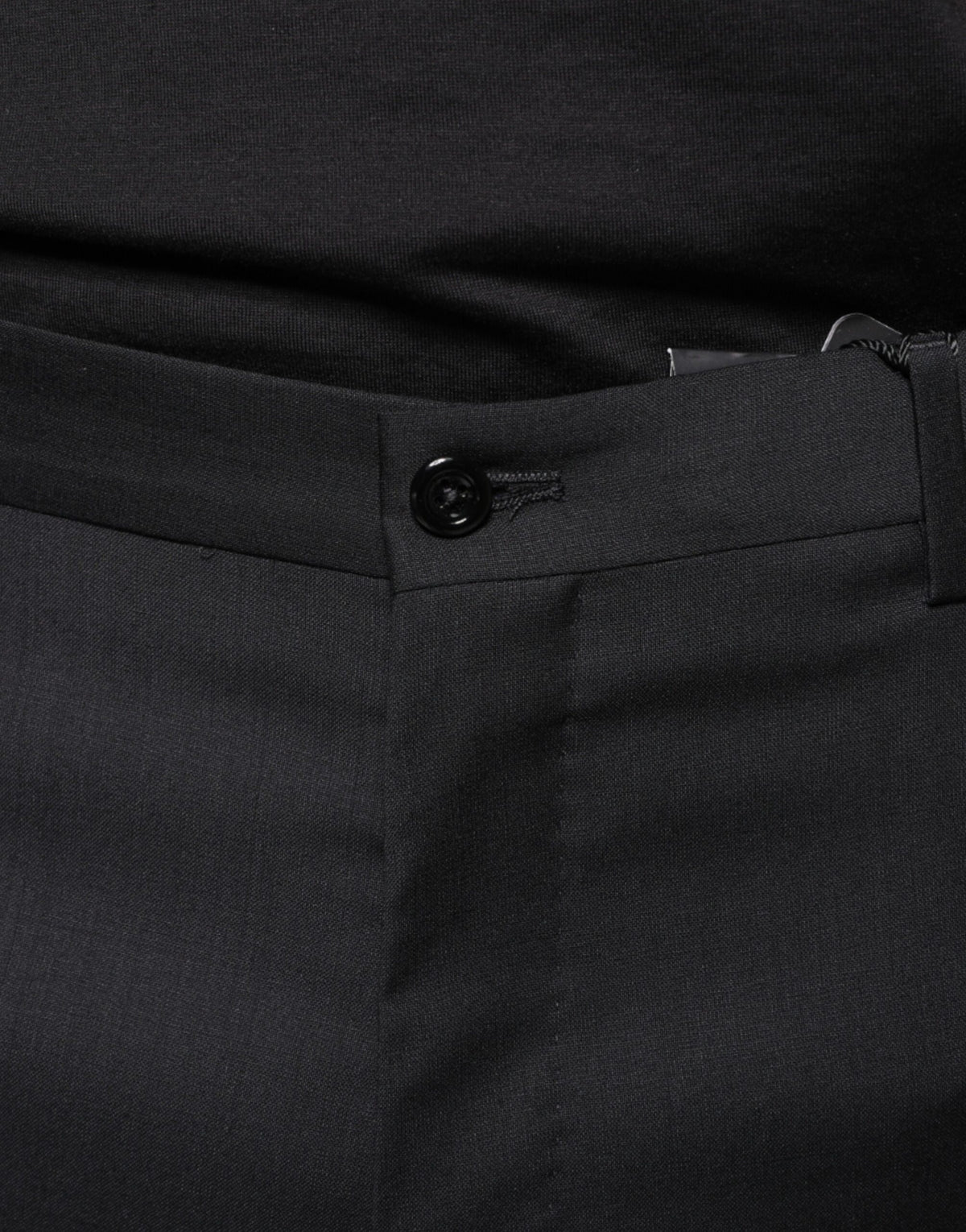 Pantalon tailleur noir en laine slim pour homme de Dolce &amp; Gabbana