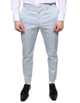 Pantalon-robe en coton bleu clair Dolce &amp; Gabbana