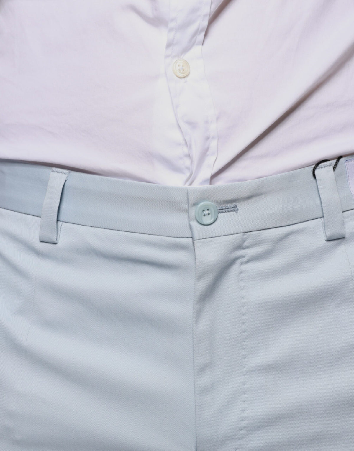 Pantalon-robe en coton bleu clair Dolce &amp; Gabbana
