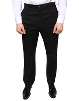 Pantalon tailleur noir en laine slim pour homme de Dolce &amp; Gabbana