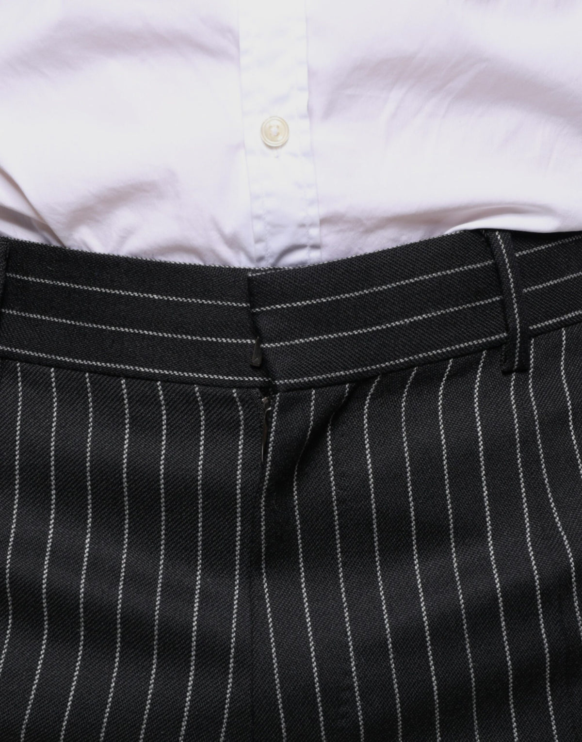 Pantalon habillé homme noir à rayures, coupe slim, Dolce &amp; Gabbana
