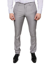 Pantalon-robe en laine gris clair Dolce &amp; Gabbana