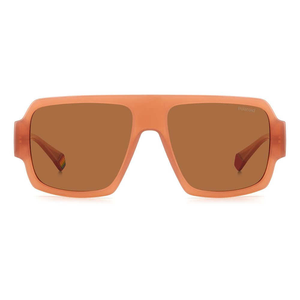 Lunettes de soleil Polaroid en résine rose