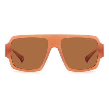 Lunettes de soleil Polaroid en résine rose
