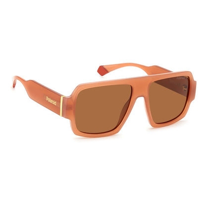 Lunettes de soleil Polaroid en résine rose