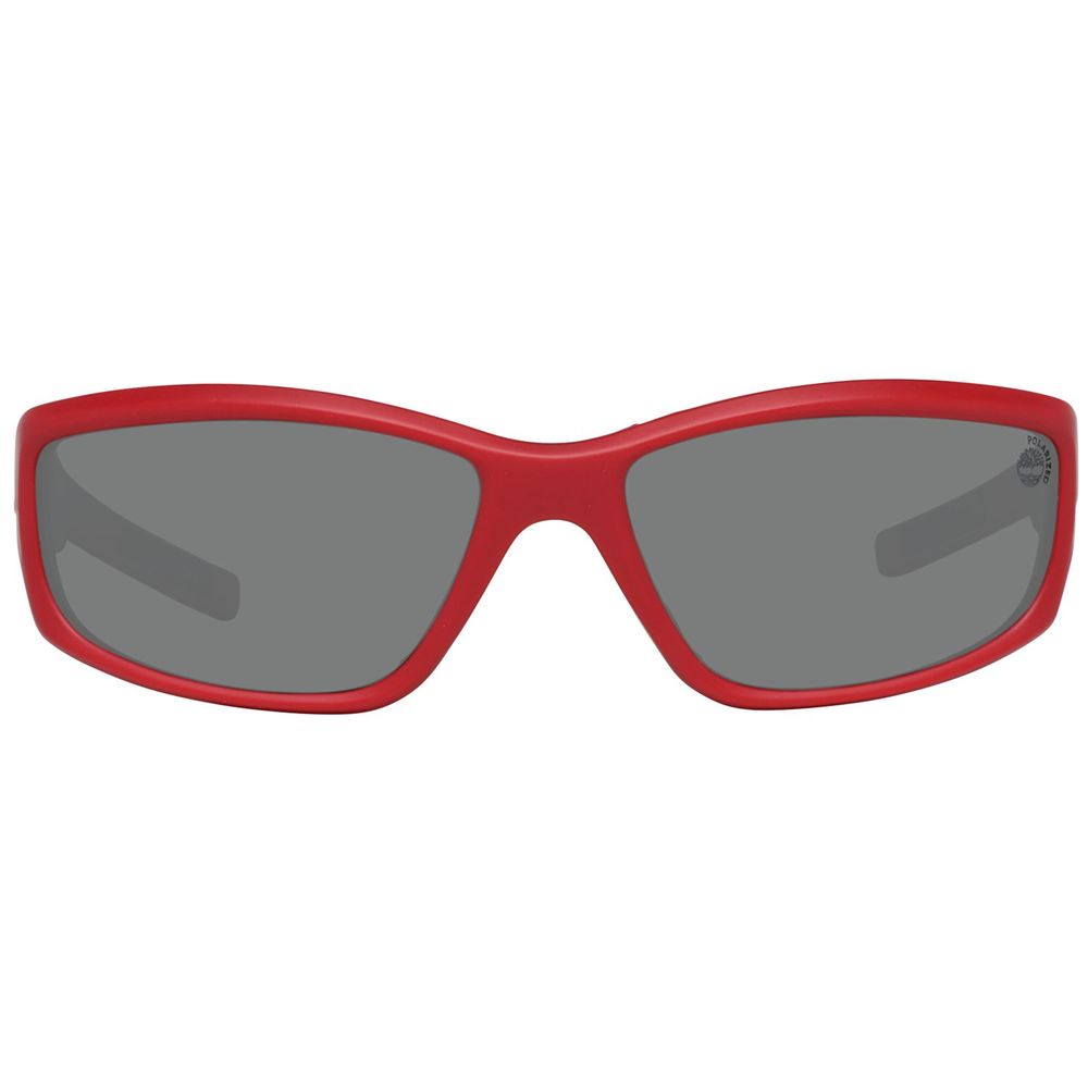 Lunettes de soleil Timberland en plastique rouge
