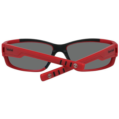 Lunettes de soleil Timberland en plastique rouge