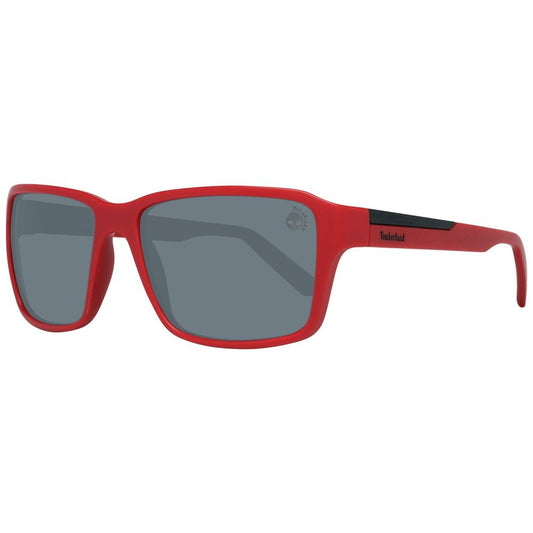 Lunettes de soleil Timberland en plastique rouge